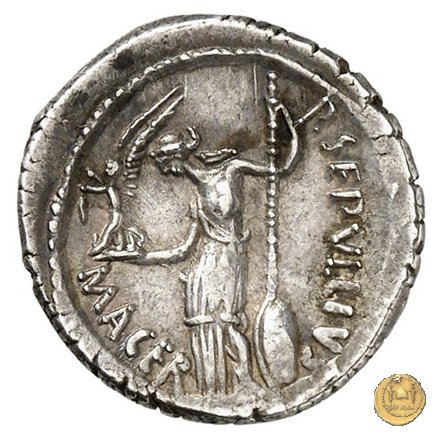 480/10 - denario C. Iulius Caesar / P. Sepullius Macer 44 BC (Roma)