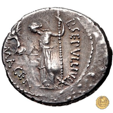 480/11 - denario C. Iulius Caesar / P. Sepullius Macer 44 BC (Roma)