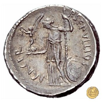 480/12 - denario C. Iulius Caesar / P. Sepullius Macer 44 BC (Roma)