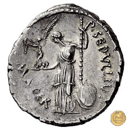 480/13 - denario C. Iulius Caesar / P. Sepullius Macer 44 BC (Roma)