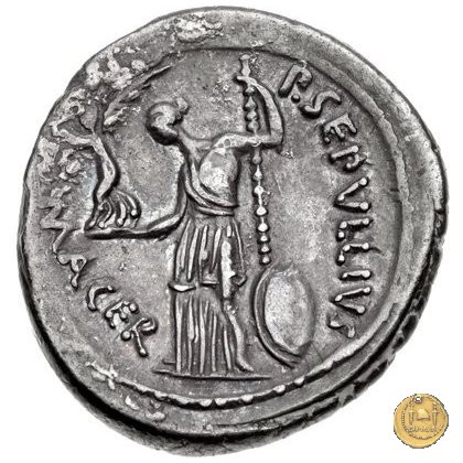 480/13 - denario C. Iulius Caesar / P. Sepullius Macer 44 BC (Roma)