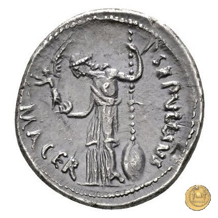 480/13 - denario C. Iulius Caesar / P. Sepullius Macer 44 BC (Roma)