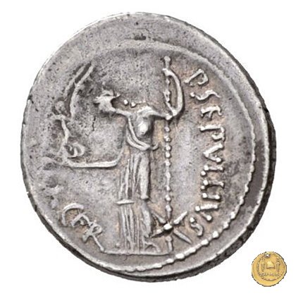 480/14 - denario C. Iulius Caesar / P. Sepullius Macer 44 BC (Roma)