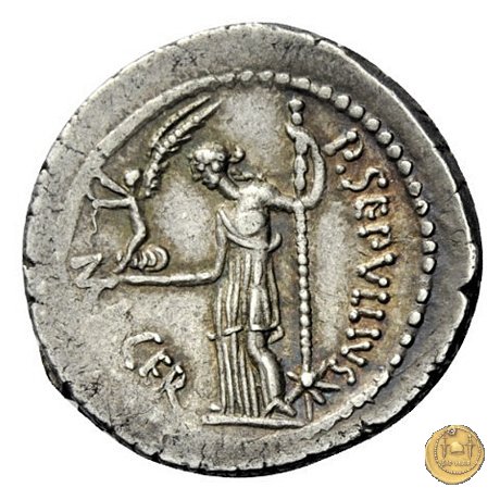 480/14 - denario C. Iulius Caesar / P. Sepullius Macer 44 BC (Roma)