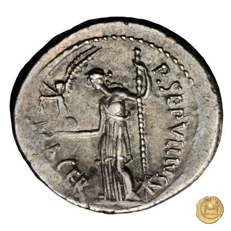 480/14 - denario C. Iulius Caesar / P. Sepullius Macer 44 BC (Roma)