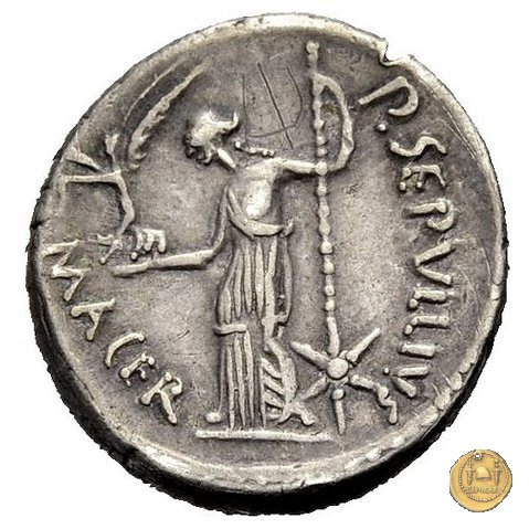 480/14 - denario C. Iulius Caesar / P. Sepullius Macer 44 BC (Roma)