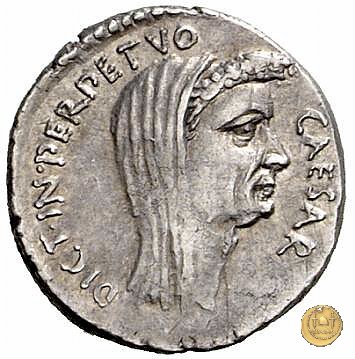 480/15 - denario C. Iulius Caesar / C. Cossutius Maridianus 44 BC (Roma)