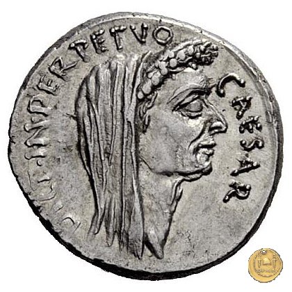 480/15 - denario C. Iulius Caesar / C. Cossutius Maridianus 44 BC (Roma)