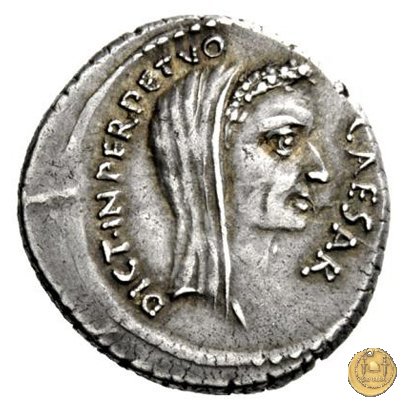 480/15 - denario C. Iulius Caesar / C. Cossutius Maridianus 44 BC (Roma)