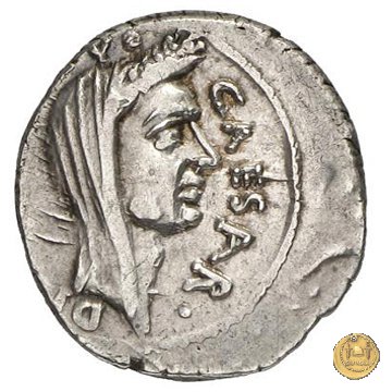 480/16 - denario C. Iulius Caesar / C. Cossutius Maridianus 44 BC (Roma)