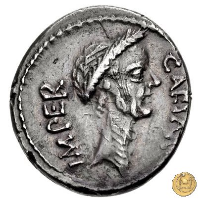 480/17 - denario C. Iulius Caesar / M. Mettius 44 BC (Roma)