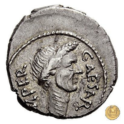 480/17 - denario C. Iulius Caesar / M. Mettius 44 BC (Roma)