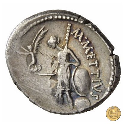 480/17 - denario C. Iulius Caesar / M. Mettius 44 BC (Roma)