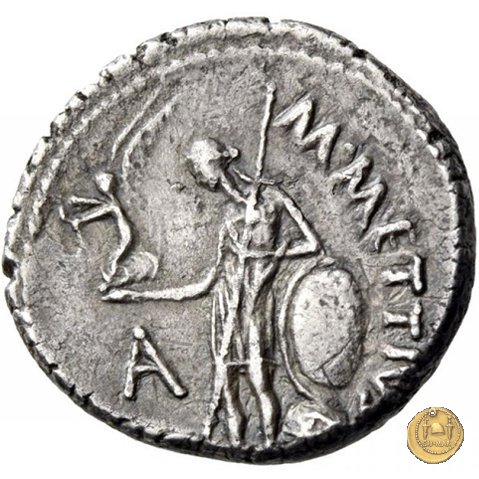 480/17 - denario C. Iulius Caesar / M. Mettius 44 BC (Roma)