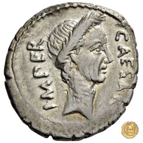 480/17 - denario C. Iulius Caesar / M. Mettius 44 BC (Roma)