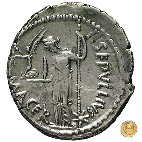 480/18 - denario C. Iulius Caesar / P. Sepullius Macer 44 a.C. (Roma)