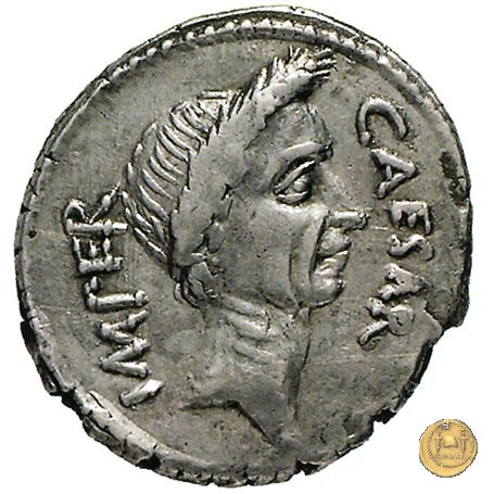 480/18 - denario C. Iulius Caesar / P. Sepullius Macer 44 BC (Roma)