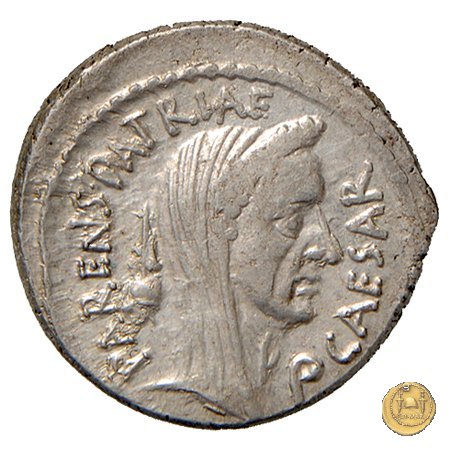 480/19 - denario C. Iulius Caesar / C. Cossutius Maridianus 44 BC (Roma)