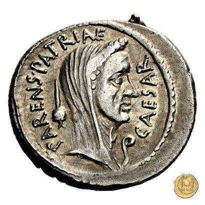 480/19 - denario C. Iulius Caesar / C. Cossutius Maridianus 44 BC (Roma)