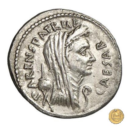 480/19 - denario C. Iulius Caesar / C. Cossutius Maridianus 44 BC (Roma)