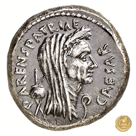 480/19 - denario C. Iulius Caesar / C. Cossutius Maridianus 44 BC (Roma)