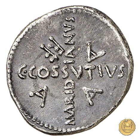 480/19 - denario C. Iulius Caesar / C. Cossutius Maridianus 44 BC (Roma)