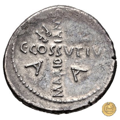 480/19 - denario C. Iulius Caesar / C. Cossutius Maridianus 44 BC (Roma)