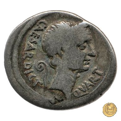 480/2 - denario C. Iulius Caesar / M. Mettius 44 BC (Roma)