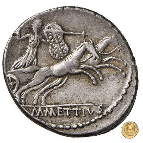 480/2 - denario C. Iulius Caesar / M. Mettius 44 BC (Roma)