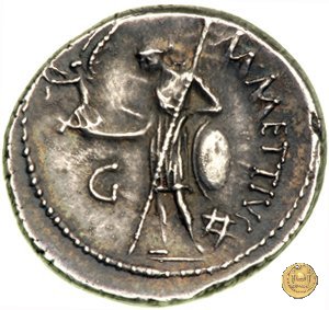 480/3 - denario C. Iulius Caesar / M. Mettius 44 BC (Roma)