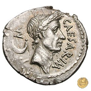 480/4 - denario C. Iulius Caesar / L. Aemilius Buca 44 BC (Roma)