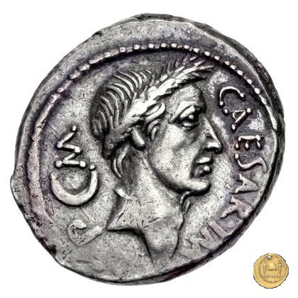 480/4 - denario C. Iulius Caesar / L. Aemilius Buca 44 BC (Roma)