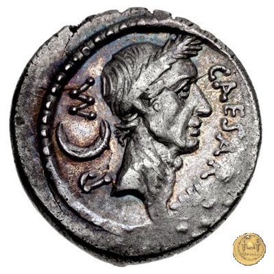 480/4 - denario C. Iulius Caesar / L. Aemilius Buca 44 BC (Roma)