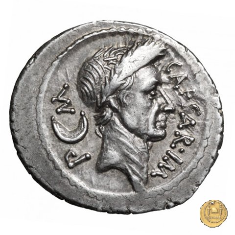 480/4 - denario C. Iulius Caesar / L. Aemilius Buca 44 BC (Roma)