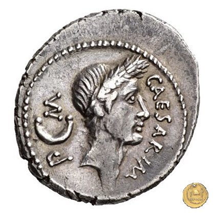 480/4 - denario C. Iulius Caesar / L. Aemilius Buca 44 BC (Roma)