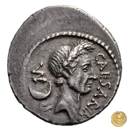 480/4 - denario C. Iulius Caesar / L. Aemilius Buca 44 BC (Roma)