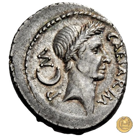 480/4 - denario C. Iulius Caesar / L. Aemilius Buca 44 BC (Roma)