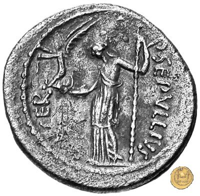 480/5 - denario C. Iulius Caesar / P. Sepullius Macer 44 BC (Roma)