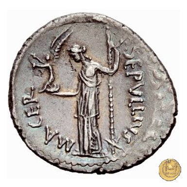 480/5 - denario C. Iulius Caesar / P. Sepullius Macer 44 BC (Roma)