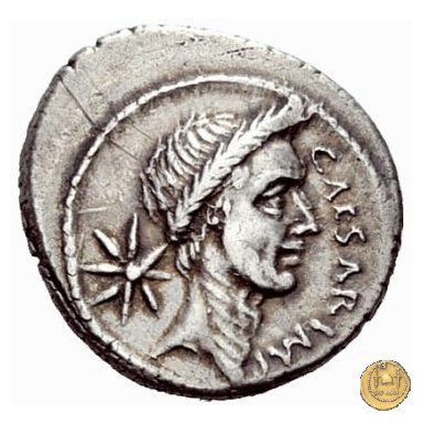 480/5 - denario C. Iulius Caesar / P. Sepullius Macer 44 BC (Roma)