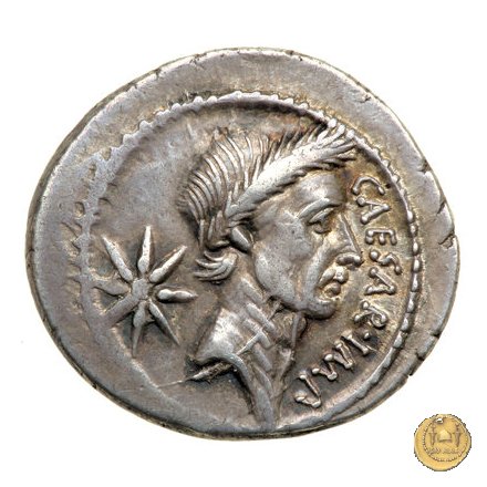 480/5 - denario C. Iulius Caesar / P. Sepullius Macer 44 BC (Roma)