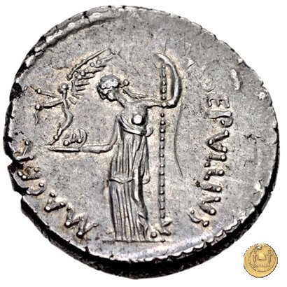 480/5 - denario C. Iulius Caesar / P. Sepullius Macer 44 BC (Roma)