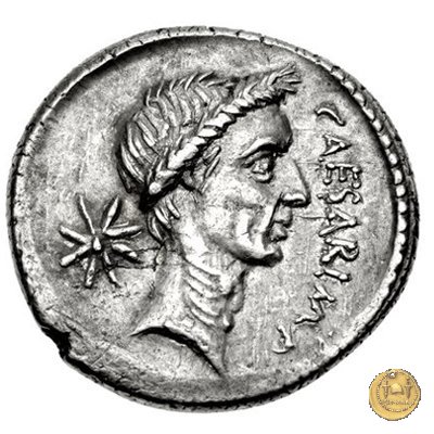 480/5 - denario C. Iulius Caesar / P. Sepullius Macer 44 BC (Roma)