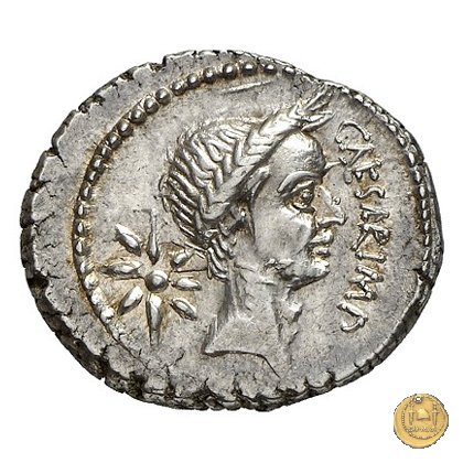 480/5 - denario C. Iulius Caesar / P. Sepullius Macer 44 BC (Roma)