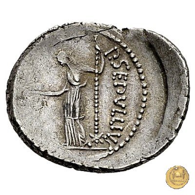 480/5 - denario C. Iulius Caesar / P. Sepullius Macer 44 BC (Roma)