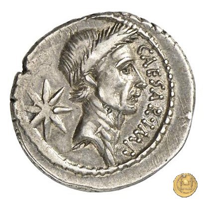 480/5 - denario C. Iulius Caesar / P. Sepullius Macer 44 BC (Roma)