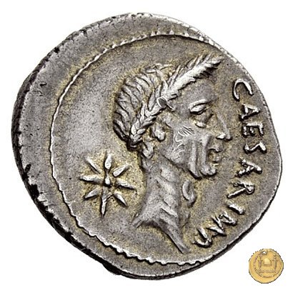 480/5 - denario C. Iulius Caesar / P. Sepullius Macer 44 BC (Roma)