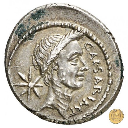 480/5 - denario C. Iulius Caesar / P. Sepullius Macer 44 BC (Roma)