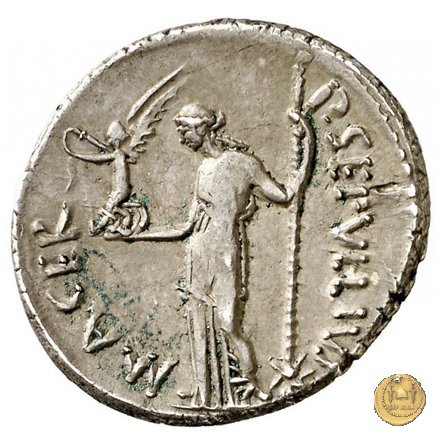 480/5 - denario C. Iulius Caesar / P. Sepullius Macer 44 BC (Roma)