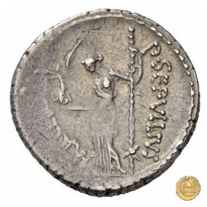 480/5 - denario C. Iulius Caesar / P. Sepullius Macer 44 BC (Roma)